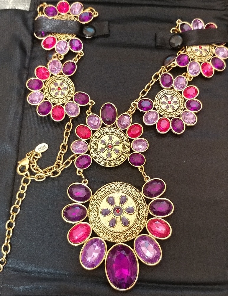 Joan Rivers Red 💎carpet statement necklace - Picture 6 of 8